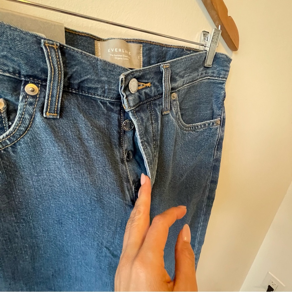 NWT Everlane Summer Slouch Jeans in Medium Blue - Picture 8 of 8
